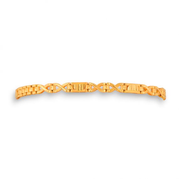 22kt yellow gold customized design filigree work bracelet, all sizes  gifting bracelet, new fancy stylish bracelet unisex jewelry gbr38 | TRIBAL  ORNAMENTS