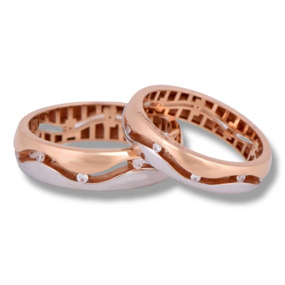 Stainless Steel Ring Lord's Prayer Rose Gold. Wholesale - 925Express